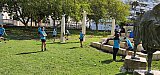 Salida de la tropa al Parque del Oeste