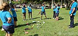 Salida de la tropa al Parque del Oeste