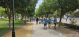 Salida de la tropa al Parque del Oeste