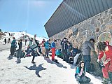 Aventura de la tropa scout en la nieve 
