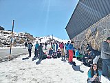 Aventura de la tropa scout en la nieve 