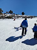 Aventura de la tropa scout en la nieve 