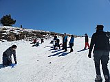 Aventura de la tropa scout en la nieve 
