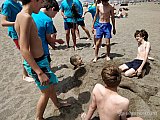 Salida de tropa a la playa