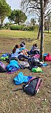 Salida de la manada al parque de la paloma