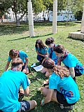 Salida de la tropa al Parque del Oeste